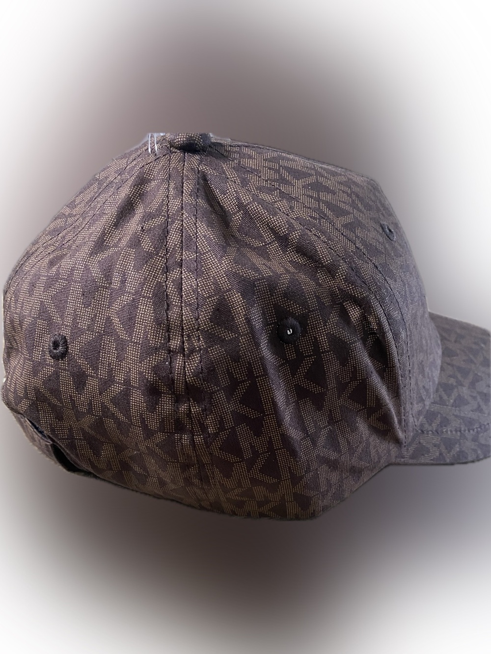 Michael Kors Brown Monogram Baseball Hat with Branded Interior Tape - Picture 4 of 9
